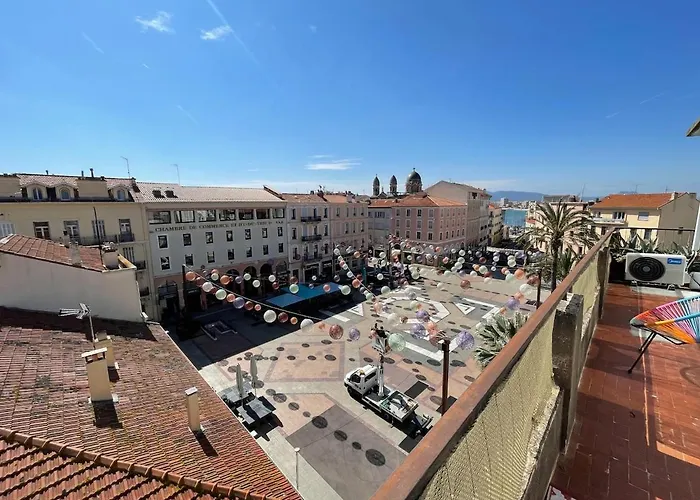 French Riviera Centre Port Balcon Panoramique Et Clim *